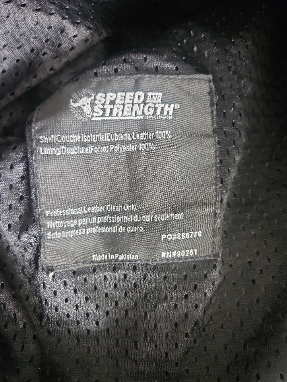 Speed & Strength Killswitch Perforated Leather Moto Shirt Jacket Black Men Xl - Picture 4 of 9